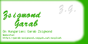 zsigmond garab business card